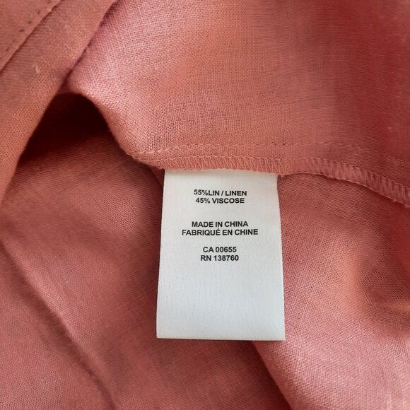 Willow & Thread, Size S, Rose Linen Blend Top - Picture 4 of 4
